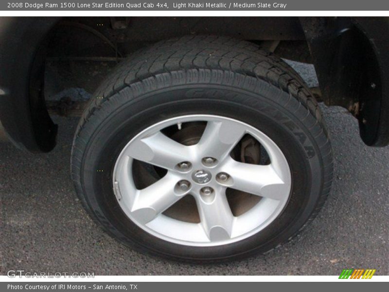 Light Khaki Metallic / Medium Slate Gray 2008 Dodge Ram 1500 Lone Star Edition Quad Cab 4x4