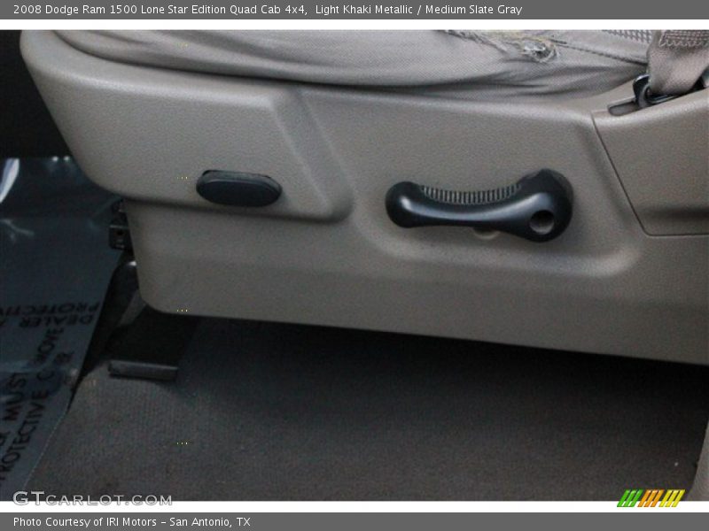 Light Khaki Metallic / Medium Slate Gray 2008 Dodge Ram 1500 Lone Star Edition Quad Cab 4x4