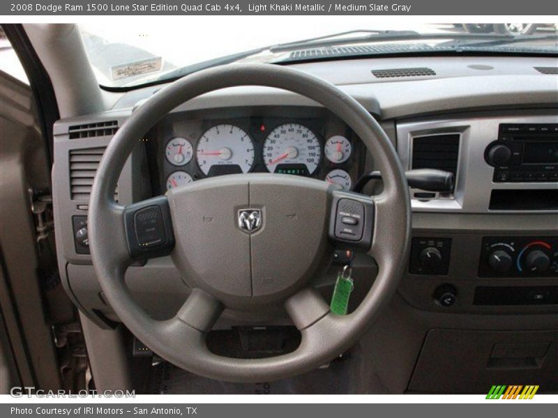 Light Khaki Metallic / Medium Slate Gray 2008 Dodge Ram 1500 Lone Star Edition Quad Cab 4x4