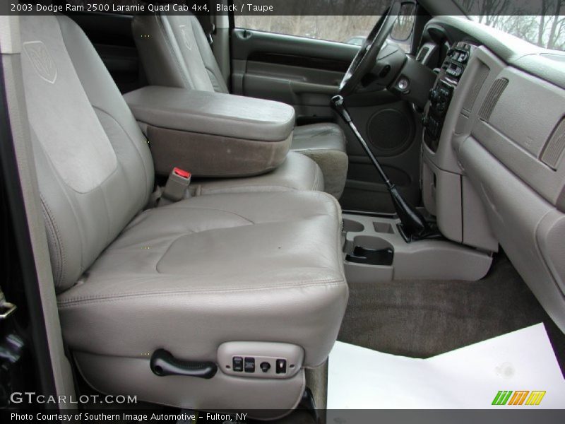 Black / Taupe 2003 Dodge Ram 2500 Laramie Quad Cab 4x4
