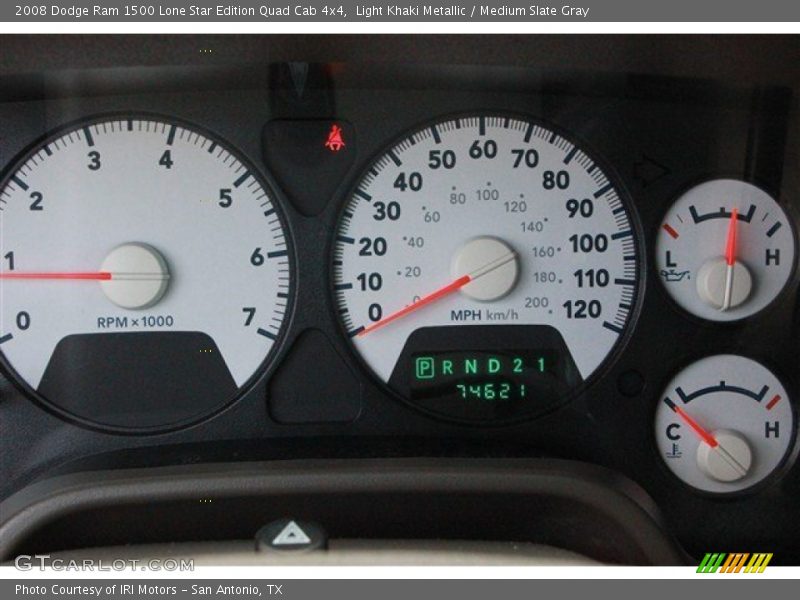 Light Khaki Metallic / Medium Slate Gray 2008 Dodge Ram 1500 Lone Star Edition Quad Cab 4x4