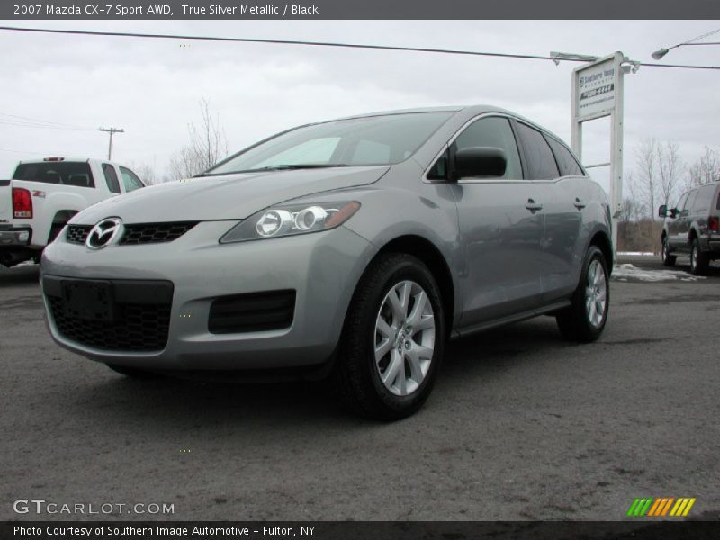 True Silver Metallic / Black 2007 Mazda CX-7 Sport AWD