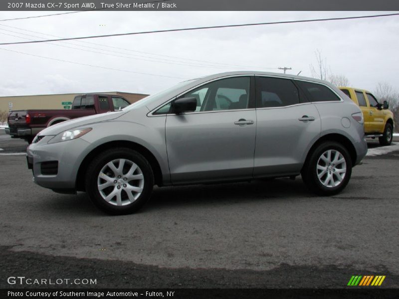 True Silver Metallic / Black 2007 Mazda CX-7 Sport AWD