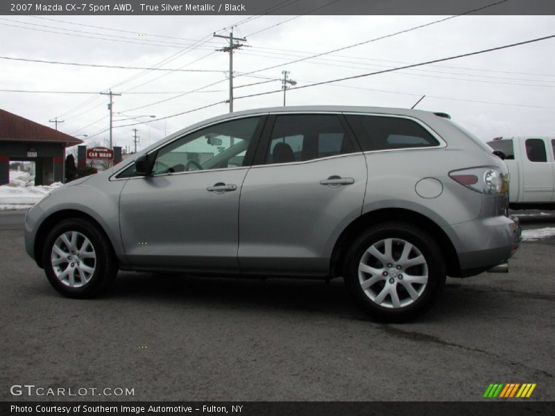 True Silver Metallic / Black 2007 Mazda CX-7 Sport AWD