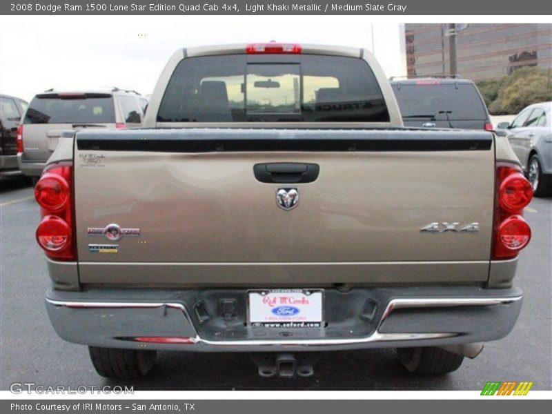 Light Khaki Metallic / Medium Slate Gray 2008 Dodge Ram 1500 Lone Star Edition Quad Cab 4x4