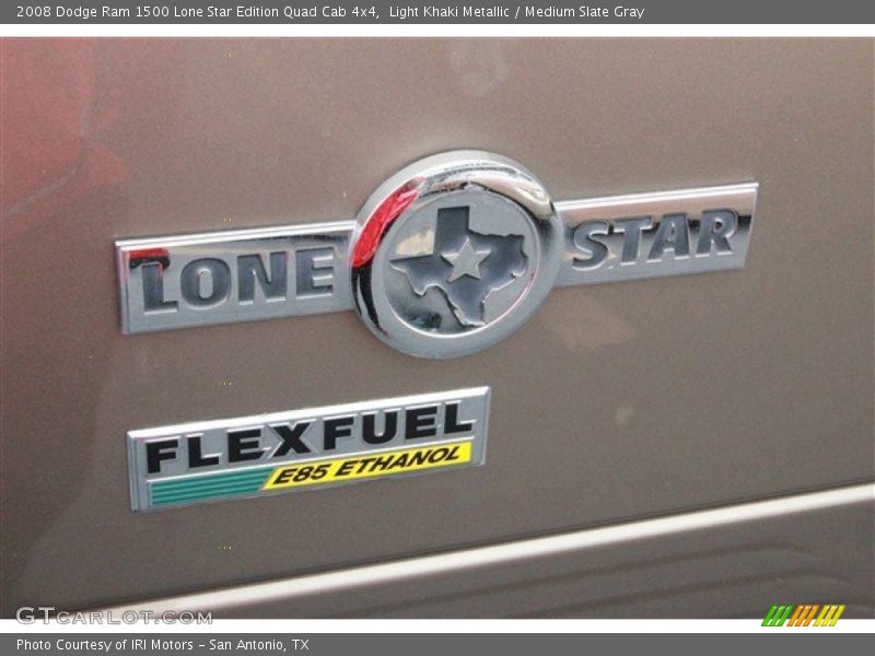 Light Khaki Metallic / Medium Slate Gray 2008 Dodge Ram 1500 Lone Star Edition Quad Cab 4x4
