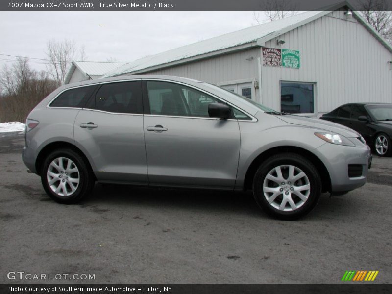 True Silver Metallic / Black 2007 Mazda CX-7 Sport AWD
