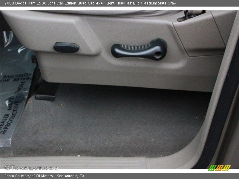 Light Khaki Metallic / Medium Slate Gray 2008 Dodge Ram 1500 Lone Star Edition Quad Cab 4x4