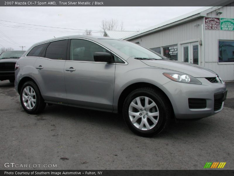 True Silver Metallic / Black 2007 Mazda CX-7 Sport AWD