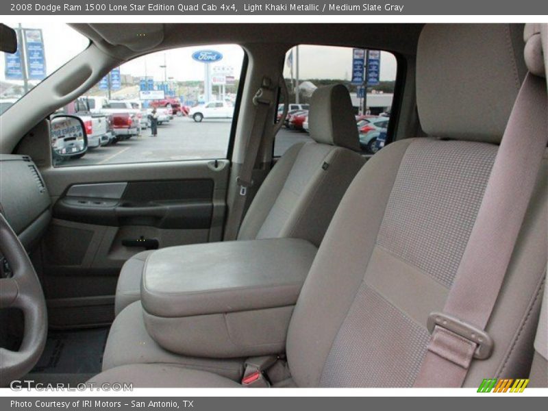 Light Khaki Metallic / Medium Slate Gray 2008 Dodge Ram 1500 Lone Star Edition Quad Cab 4x4