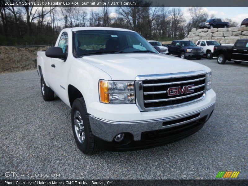 Summit White / Dark Titanium 2012 GMC Sierra 1500 Regular Cab 4x4