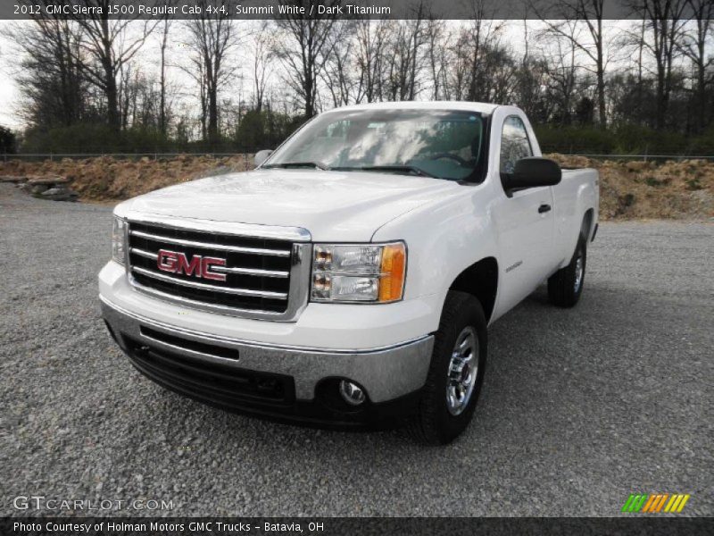 Summit White / Dark Titanium 2012 GMC Sierra 1500 Regular Cab 4x4