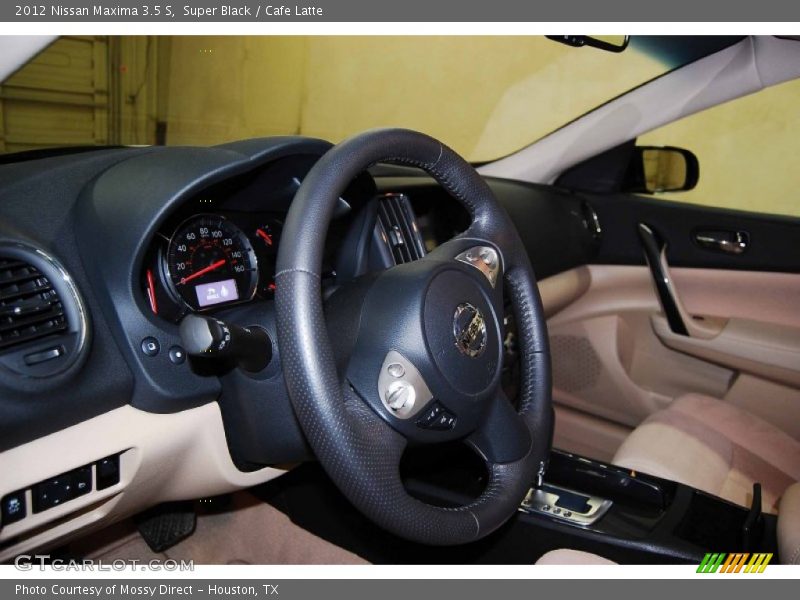 Super Black / Cafe Latte 2012 Nissan Maxima 3.5 S