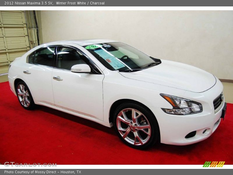 Winter Frost White / Charcoal 2012 Nissan Maxima 3.5 SV
