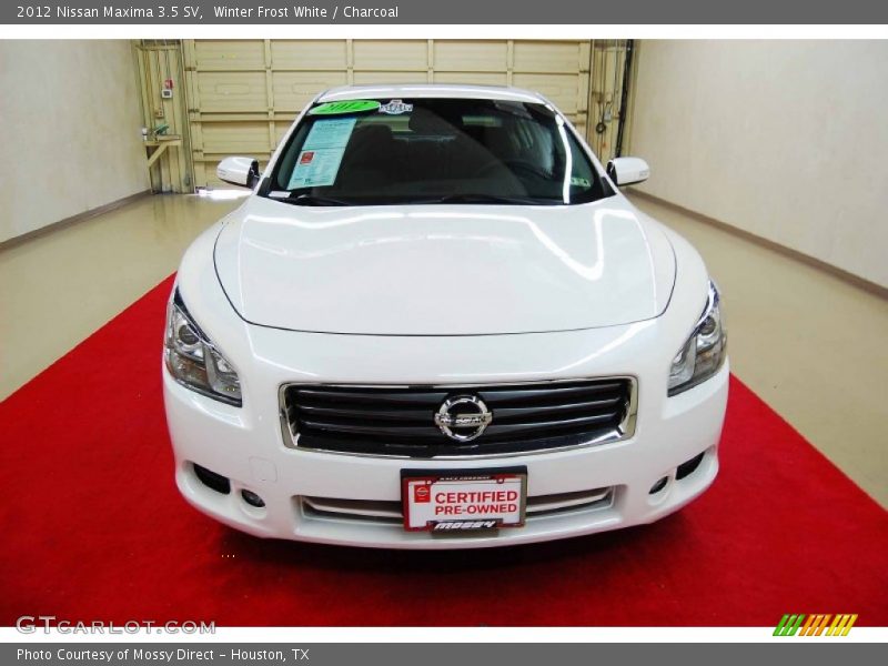 Winter Frost White / Charcoal 2012 Nissan Maxima 3.5 SV