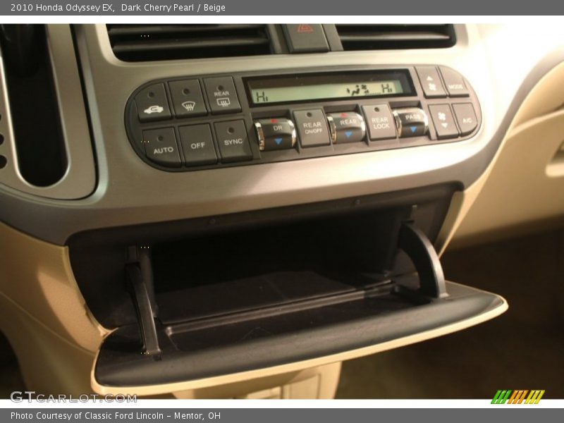 Dark Cherry Pearl / Beige 2010 Honda Odyssey EX
