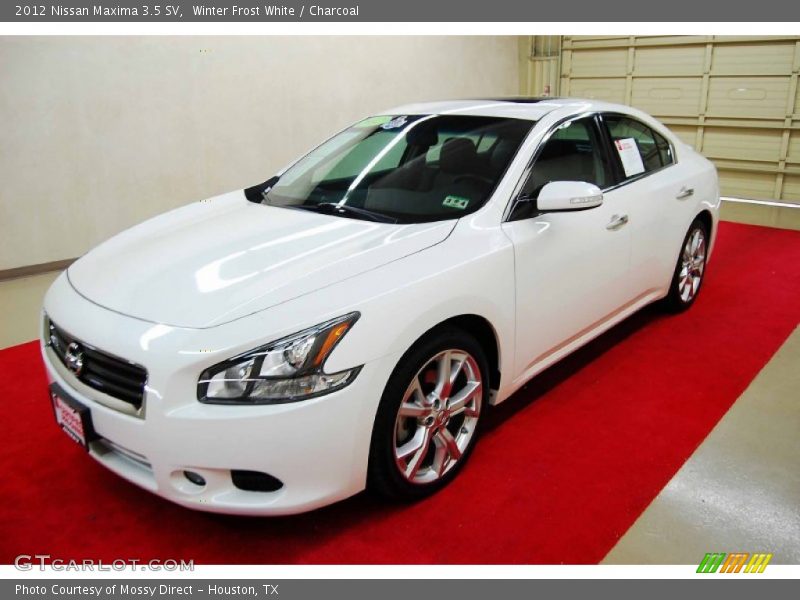Winter Frost White / Charcoal 2012 Nissan Maxima 3.5 SV