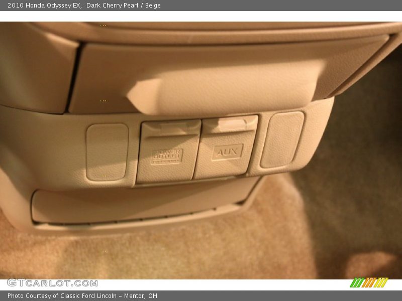 Dark Cherry Pearl / Beige 2010 Honda Odyssey EX