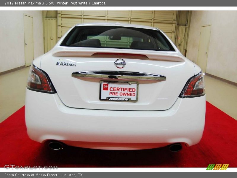 Winter Frost White / Charcoal 2012 Nissan Maxima 3.5 SV