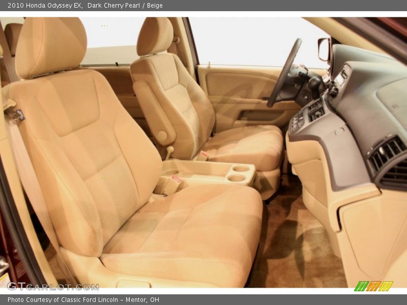 Front Seat of 2010 Odyssey EX