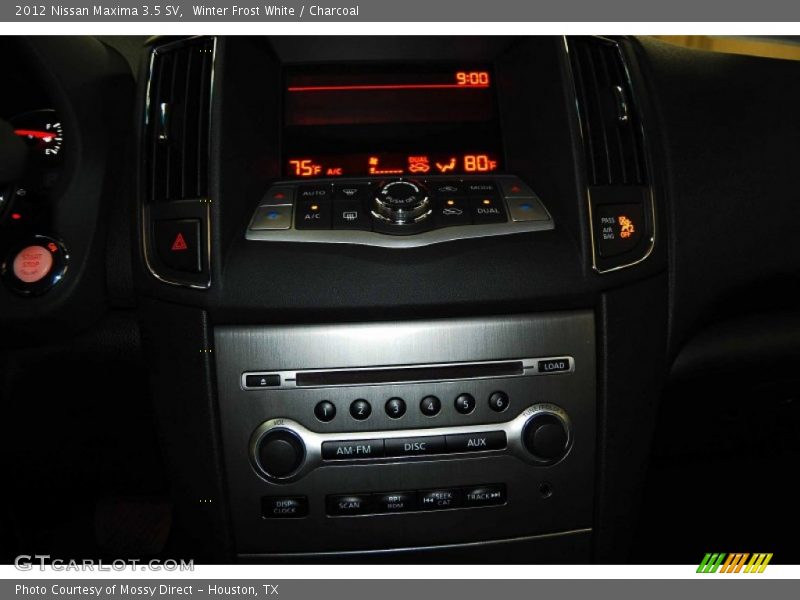 Winter Frost White / Charcoal 2012 Nissan Maxima 3.5 SV