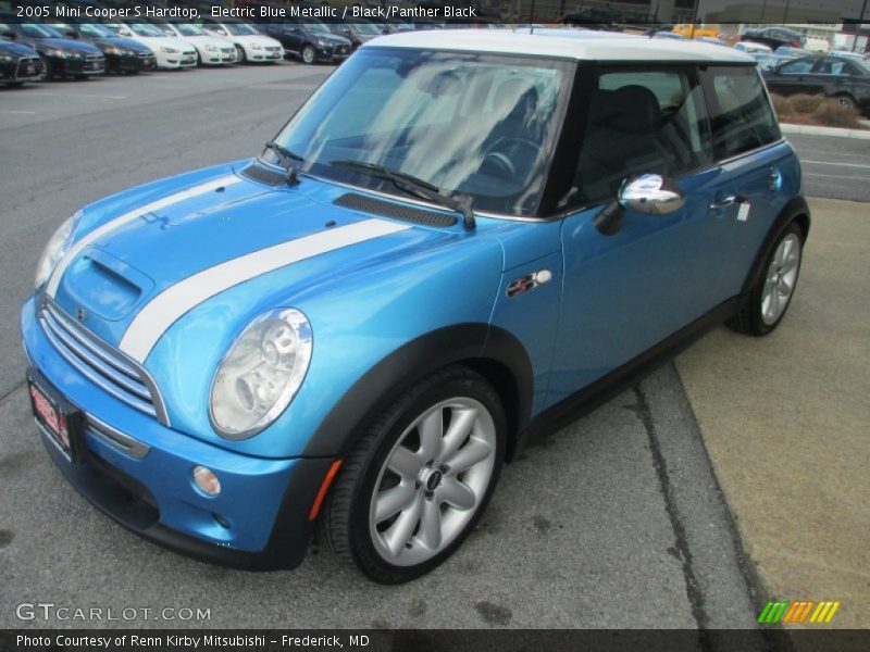Electric Blue Metallic / Black/Panther Black 2005 Mini Cooper S Hardtop