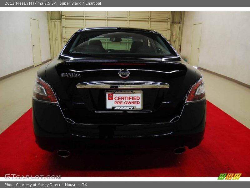 Super Black / Charcoal 2012 Nissan Maxima 3.5 SV