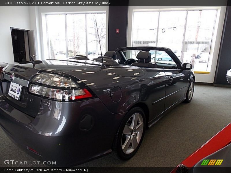 Carbon Gray Metallic / Black 2010 Saab 9-3 2.0T Convertible