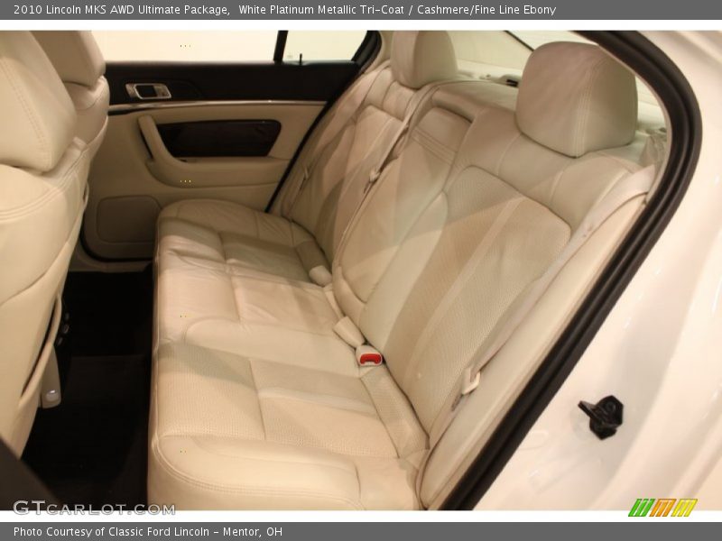 White Platinum Metallic Tri-Coat / Cashmere/Fine Line Ebony 2010 Lincoln MKS AWD Ultimate Package