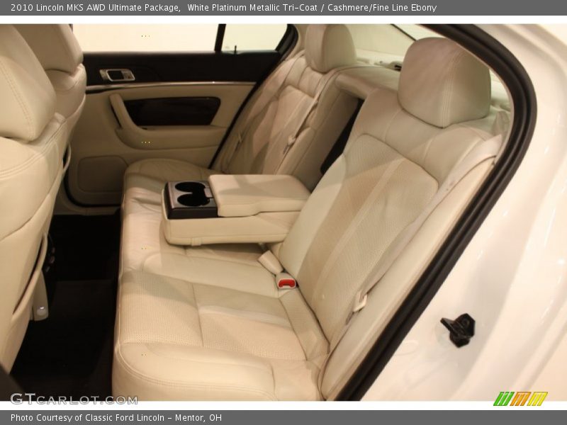 White Platinum Metallic Tri-Coat / Cashmere/Fine Line Ebony 2010 Lincoln MKS AWD Ultimate Package