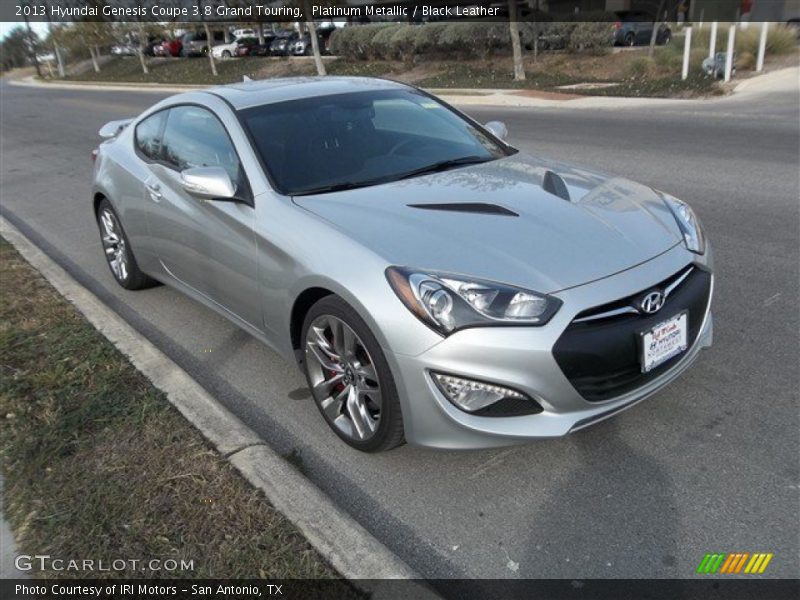 Platinum Metallic / Black Leather 2013 Hyundai Genesis Coupe 3.8 Grand Touring