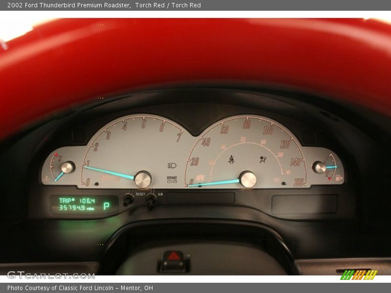  2002 Thunderbird Premium Roadster Premium Roadster Gauges