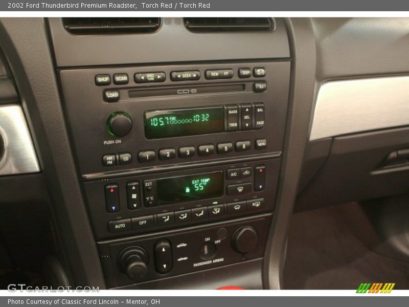 Controls of 2002 Thunderbird Premium Roadster