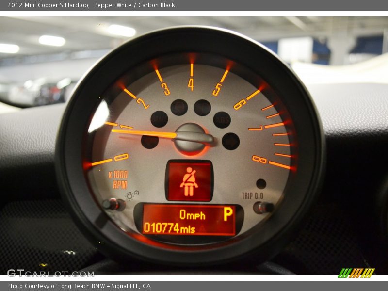 Pepper White / Carbon Black 2012 Mini Cooper S Hardtop