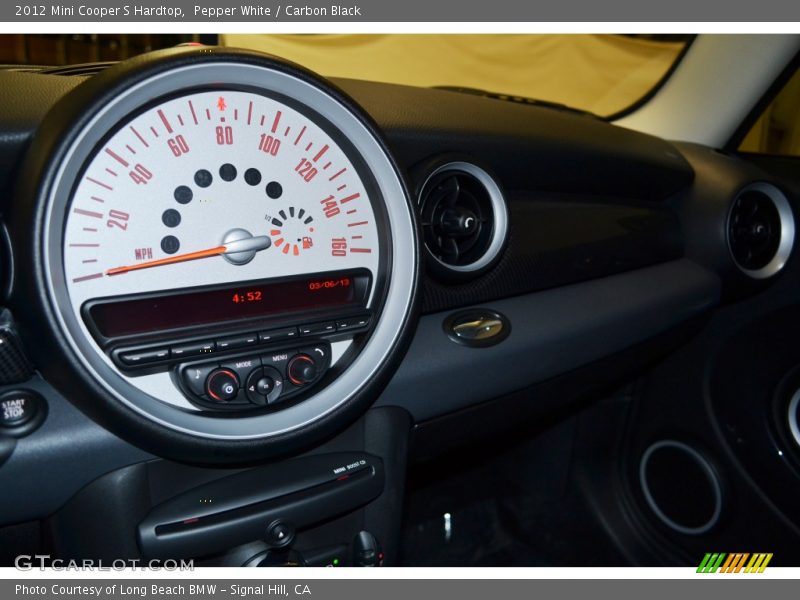 Pepper White / Carbon Black 2012 Mini Cooper S Hardtop