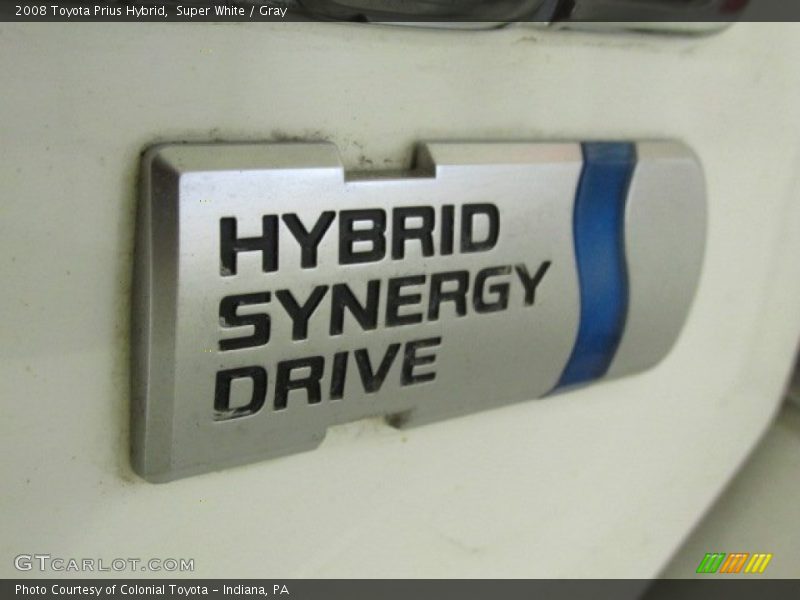 Super White / Gray 2008 Toyota Prius Hybrid