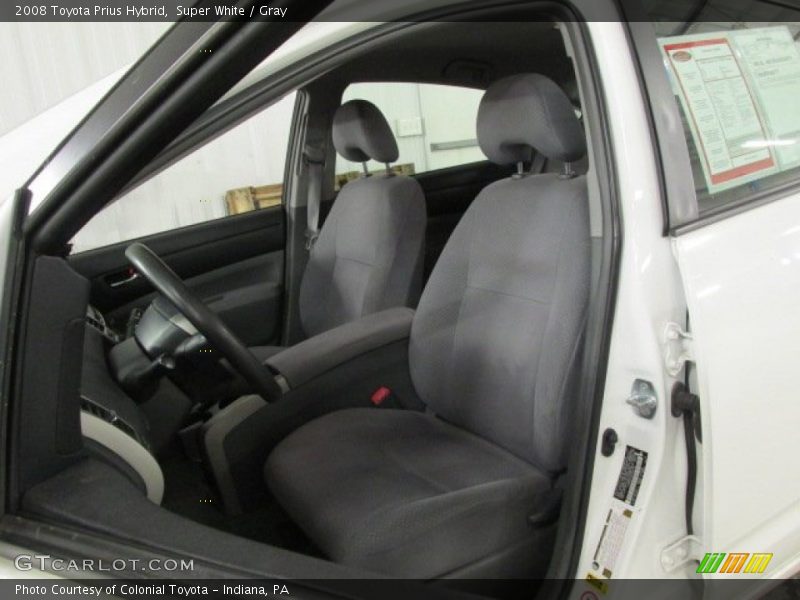 Super White / Gray 2008 Toyota Prius Hybrid