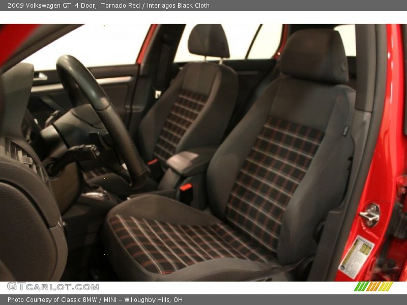 Front Seat of 2009 GTI 4 Door