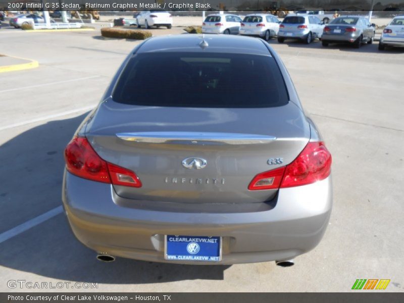 Platinum Graphite Metallic / Graphite Black 2007 Infiniti G 35 Sedan