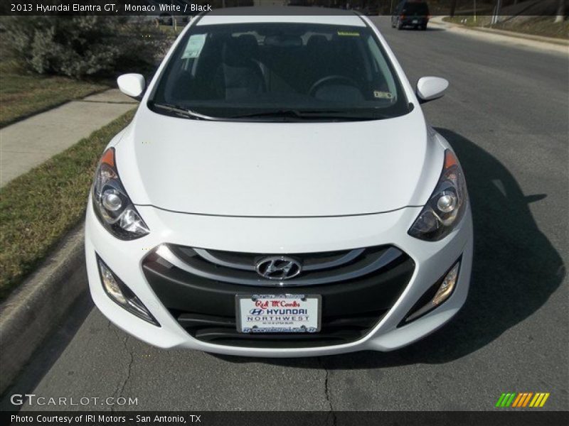 Monaco White / Black 2013 Hyundai Elantra GT