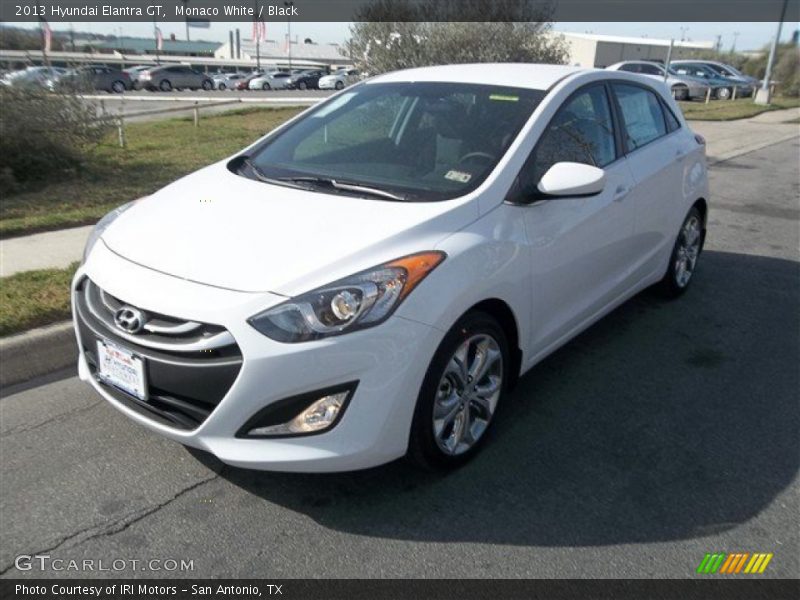 Monaco White / Black 2013 Hyundai Elantra GT