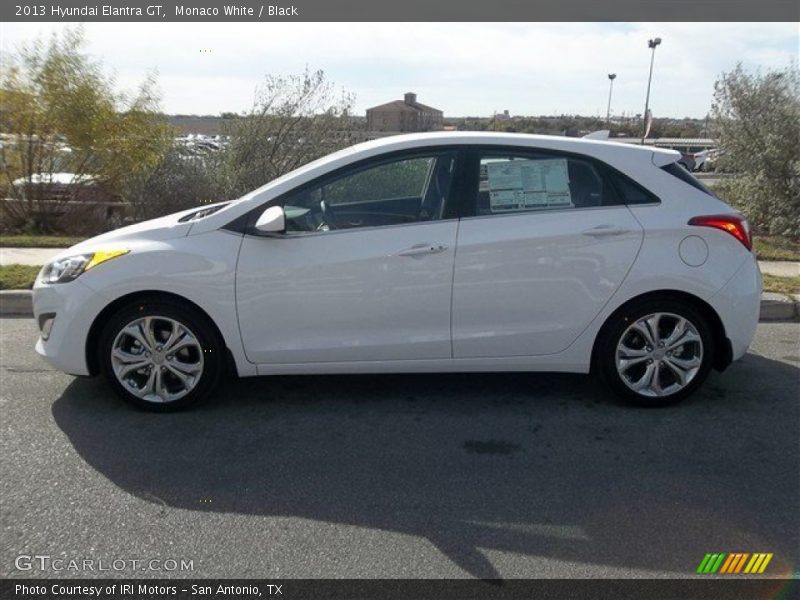 Monaco White / Black 2013 Hyundai Elantra GT