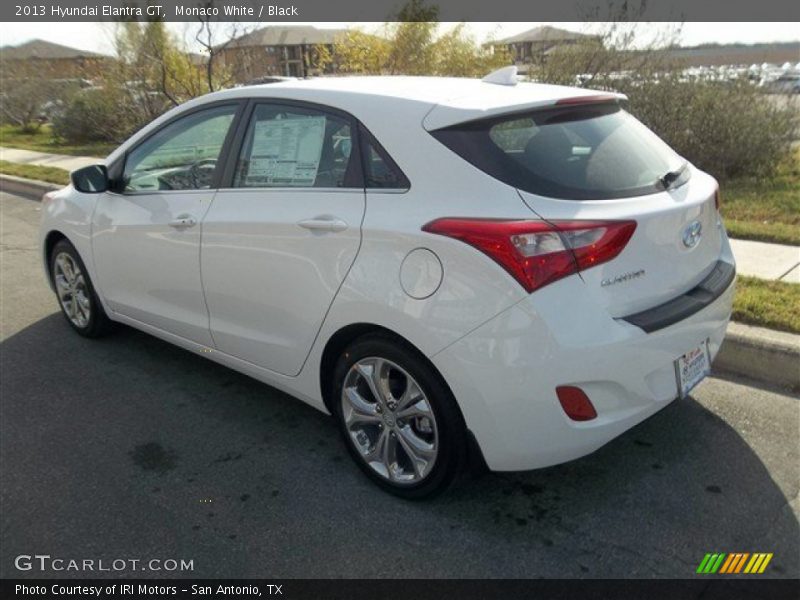 Monaco White / Black 2013 Hyundai Elantra GT