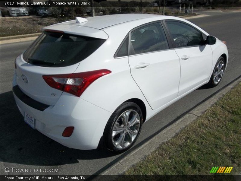 Monaco White / Black 2013 Hyundai Elantra GT