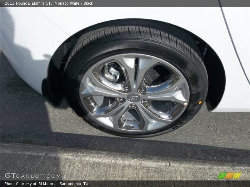 Monaco White / Black 2013 Hyundai Elantra GT