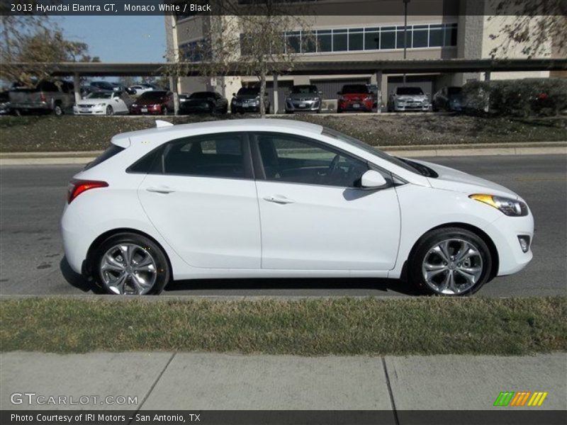 Monaco White / Black 2013 Hyundai Elantra GT