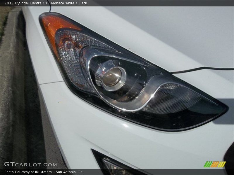 Monaco White / Black 2013 Hyundai Elantra GT