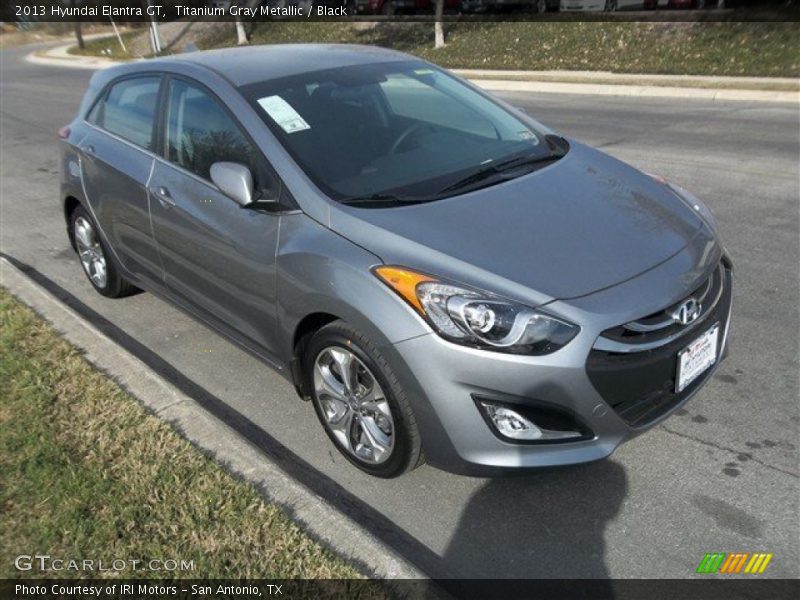 Titanium Gray Metallic / Black 2013 Hyundai Elantra GT