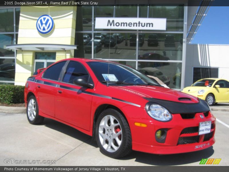 Flame Red / Dark Slate Gray 2005 Dodge Neon SRT-4