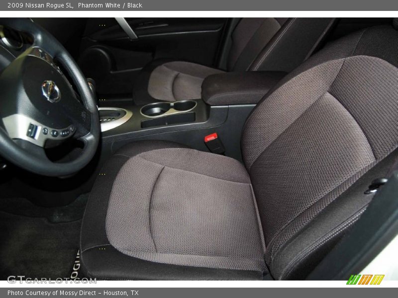 Phantom White / Black 2009 Nissan Rogue SL
